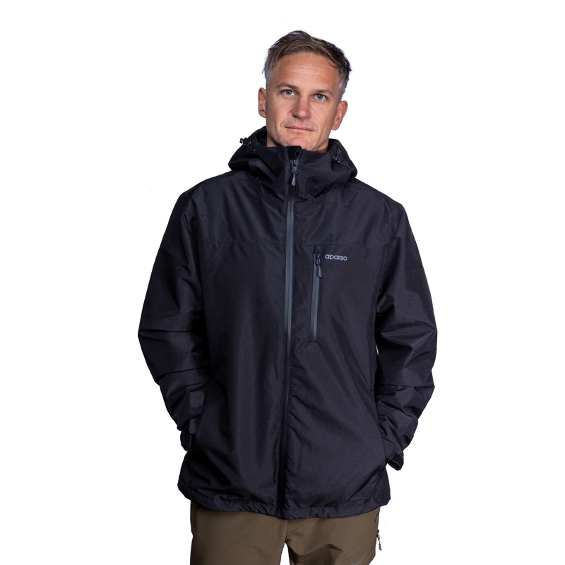 CHAQUETA HOMBRE APARSO NEGRO IMPERMEABLE SIRIUS - 1