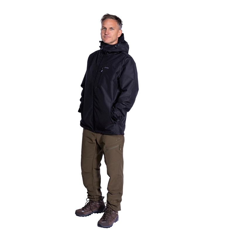 CHAQUETA HOMBRE APARSO NEGRO IMPERMEABLE SIRIUS - 3