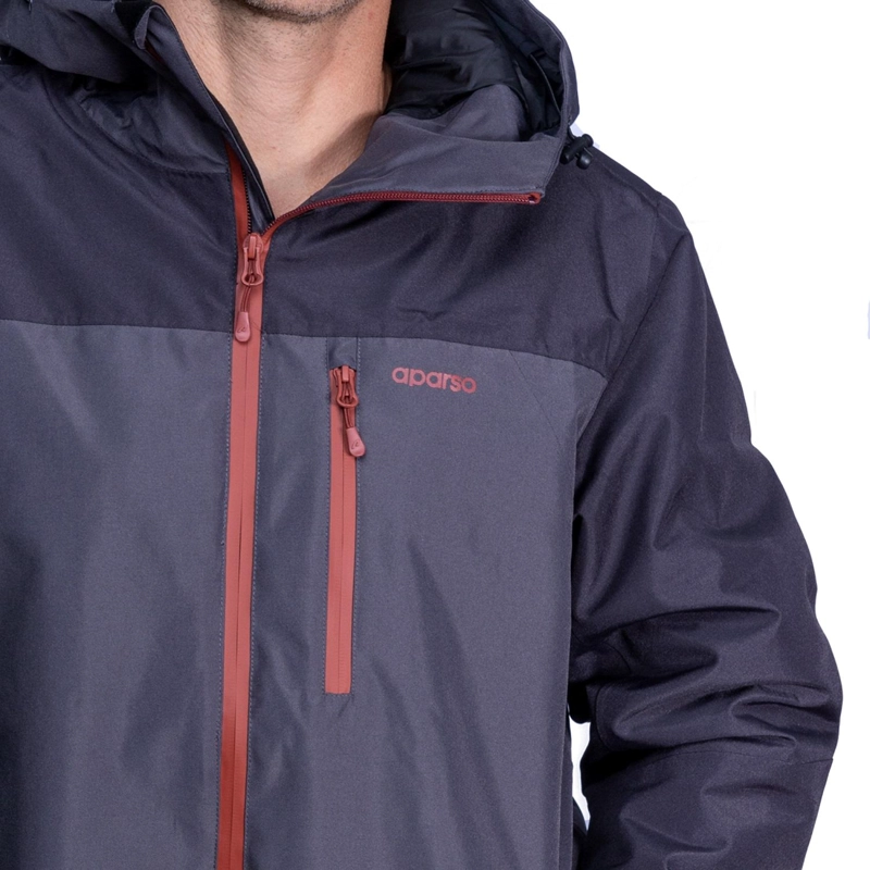 CHAQUETA IMPERMEABLE HOMBRE SIRIUS GRIS APARSO - 3
