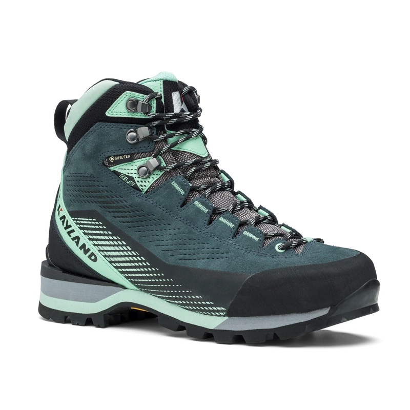 BOTIN TREKKING MUJER GRAND TOUR GTX GRIS TURQUESA KAYLAND - 2