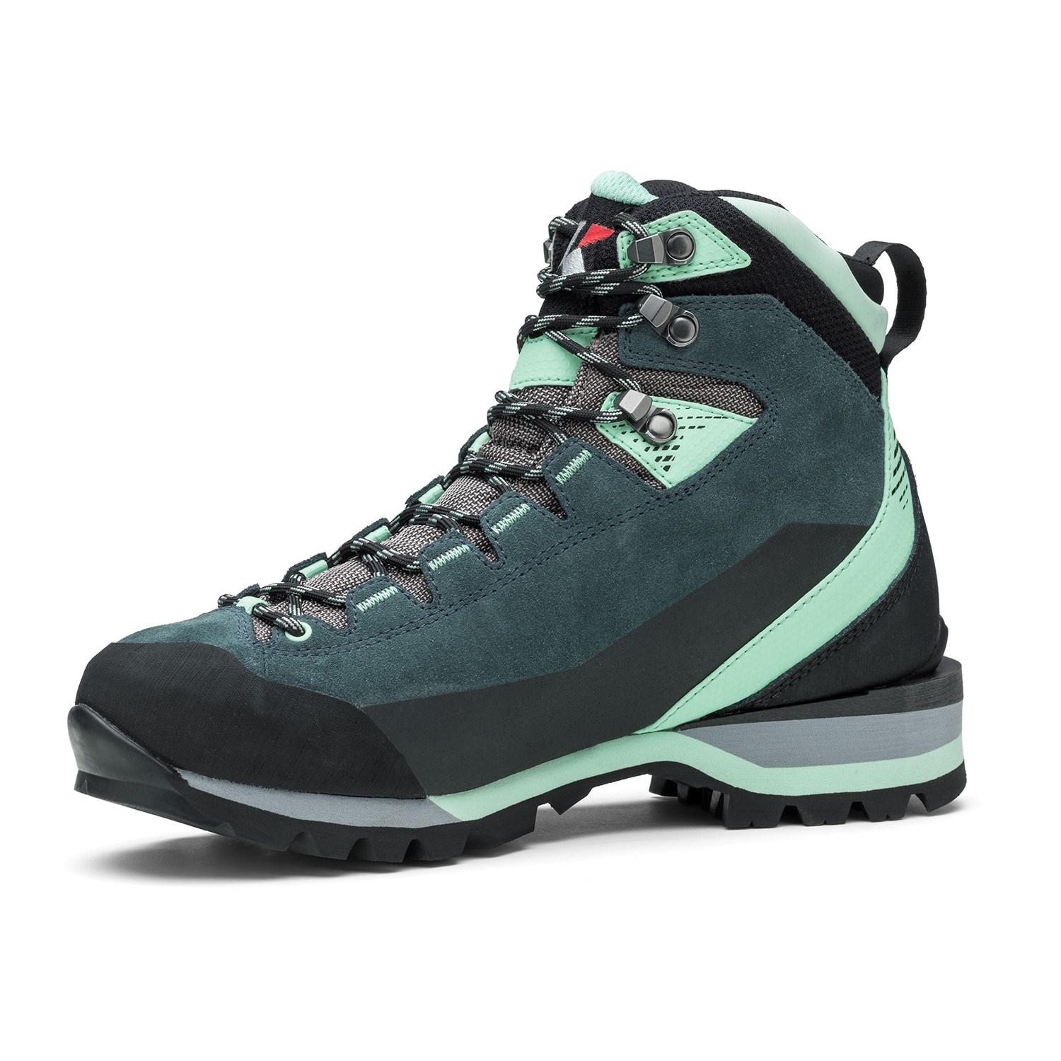 BOTIN TREKKING MUJER GRAND TOUR GTX GRIS TURQUESA KAYLAND - 6