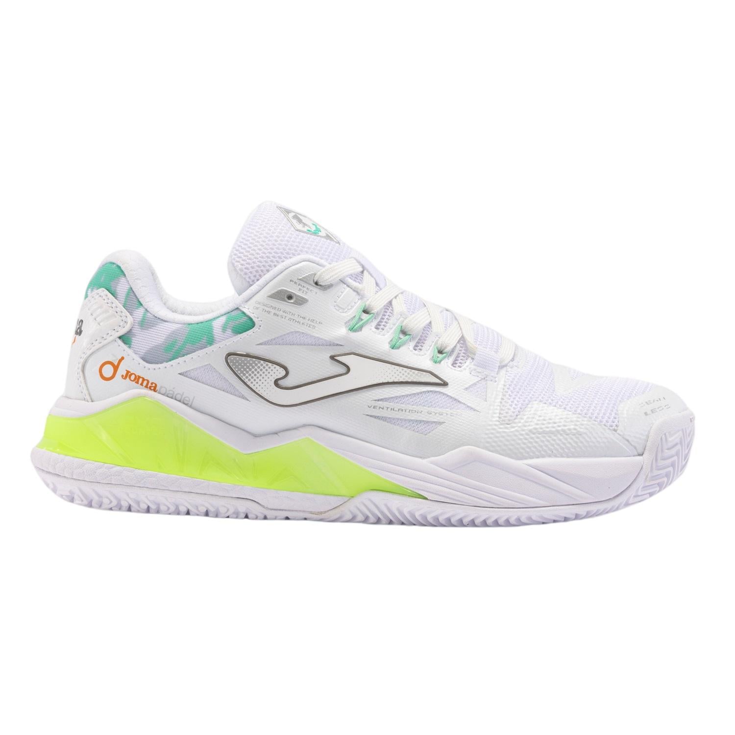 ZAPATILLA PADEL MUJER SPIN LADY BLANCO VERDE JOMA - 40 - 1