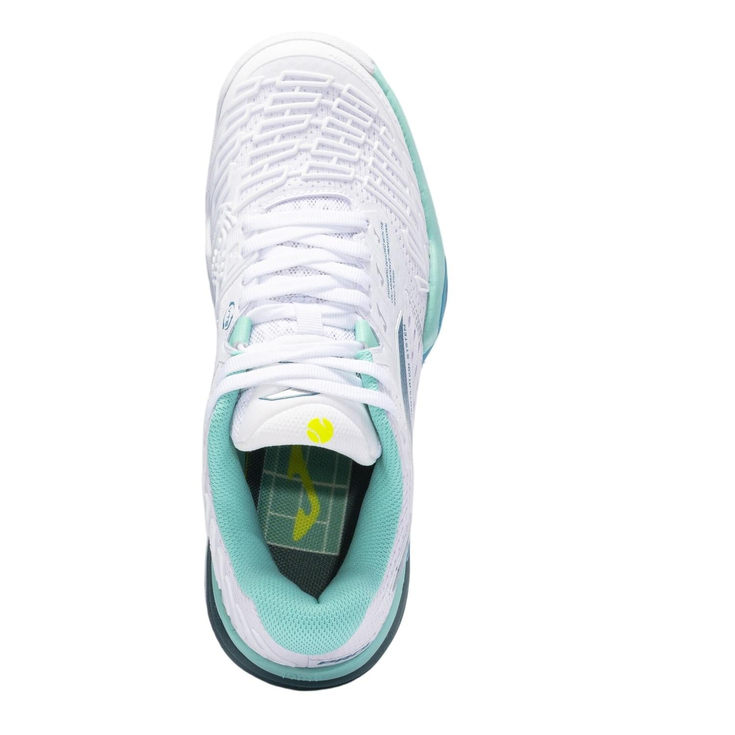 ZAPATILLA PADEL MUJER ROLAND LADY CLAY BLANCO TURQUESA JOMA - 37 - 3