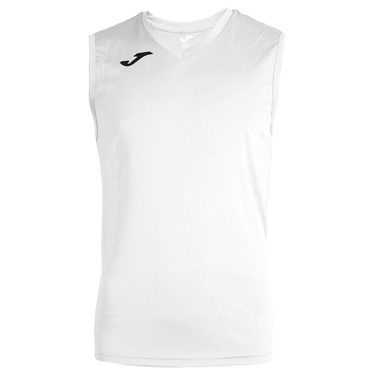 POLERA DEPORTIVA SIN MANGAS HOMBRE COMBI BLANCO JOMA - 1