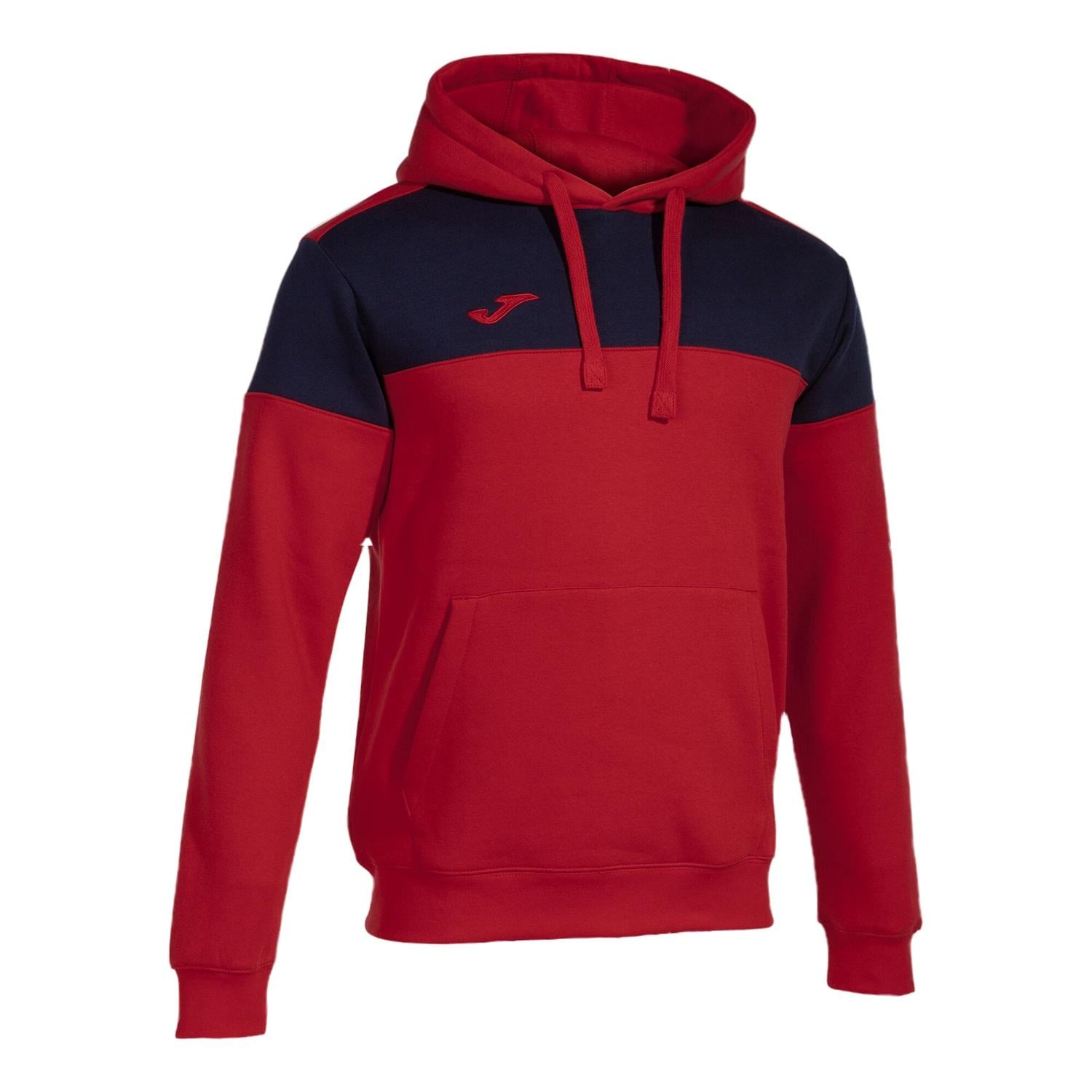 POLERON HOODIE HOMBRE CREW V ROJO JOMA - 1