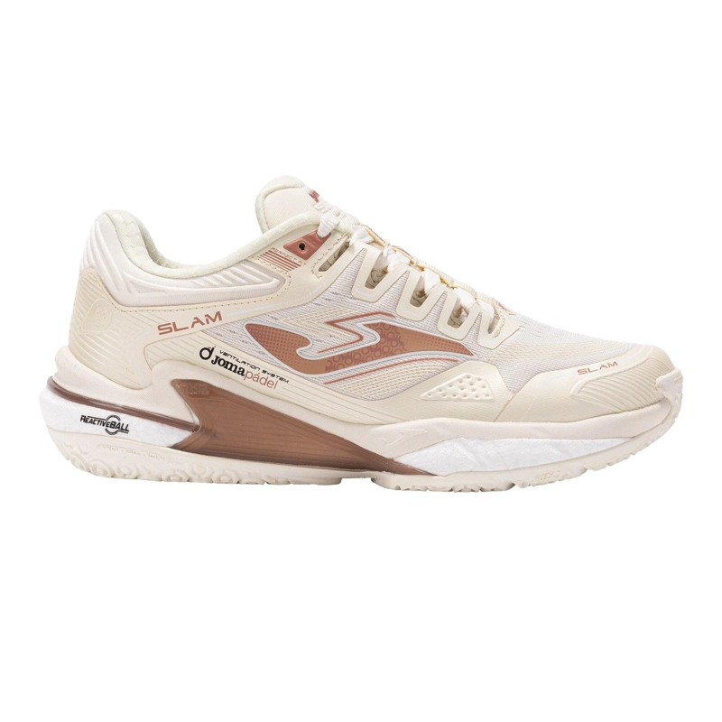ZAPATILLA PADEL MUJER SLAM LADY 24 BEIGE JOMA - 39 - 1