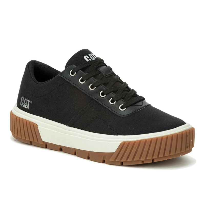 ZAPATILLA MUJER AMP CANVAS NEGRO CAT - 2