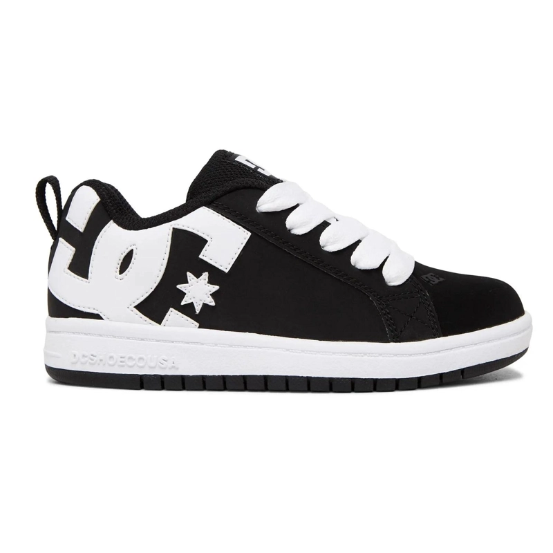 ZAPATILLA KIDS COURT GRAFFIK NEGRO BLANCO DC - 1