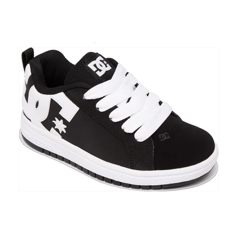 ZAPATILLA KIDS COURT GRAFFIK NEGRO BLANCO DC - 2