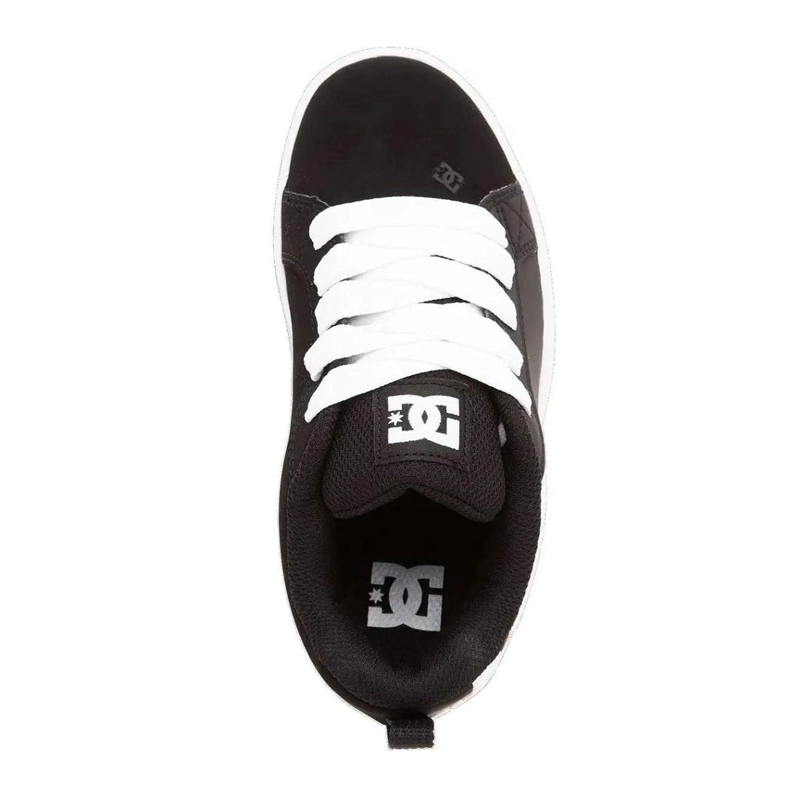 ZAPATILLA KIDS COURT GRAFFIK NEGRO BLANCO DC - 3