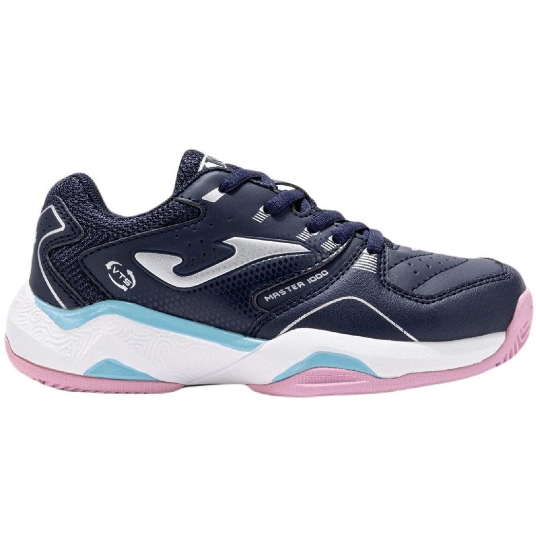 ZAPATILLA PADEL KIDS MASTER 1000 AZUL MARINO ROSA JOMA - 1