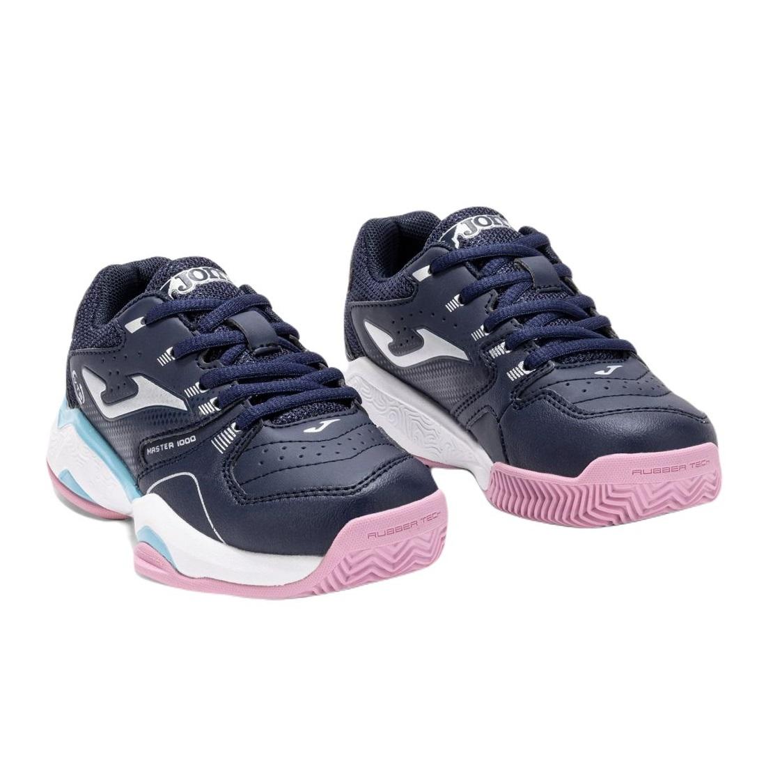 ZAPATILLA PADEL KIDS MASTER 1000 AZUL MARINO ROSA JOMA - 2