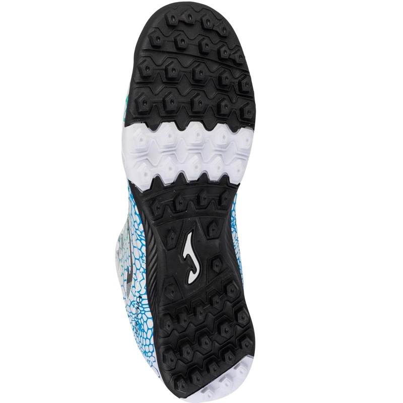 ZAPATILLA FUTBOL TURF HOMBRE MAXIMA BLANCO TURQUESA JOMA - 4