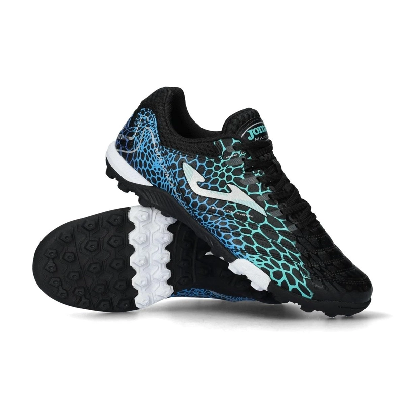 ZAPATILLA FUTBOL TURF HOMBRE MAXIMA NEGRO TURQUESA JOMA - 2