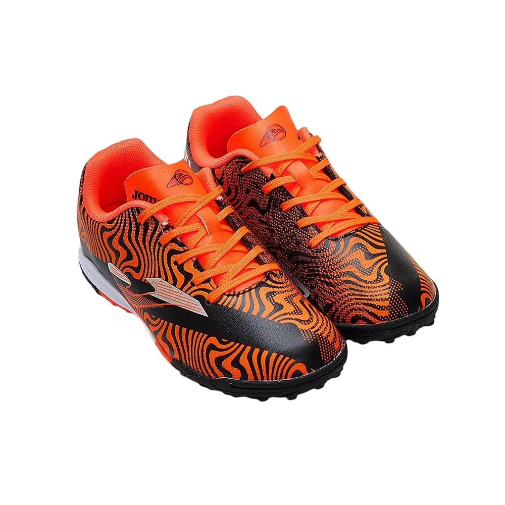 ZAPATILLA FÚTBOL TURF KIDS EVOLUTION NARANJO NEGRO JOMA - 2