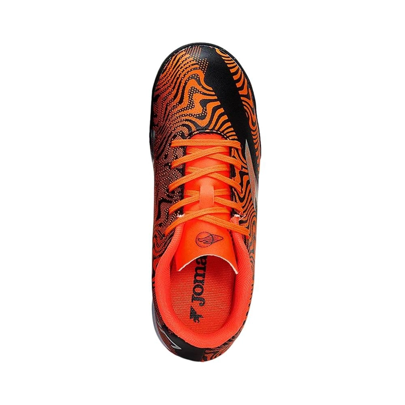 ZAPATILLA FUTBOL TURF KIDS EVOLUTION NARANJO NEGRO JOMA - 3