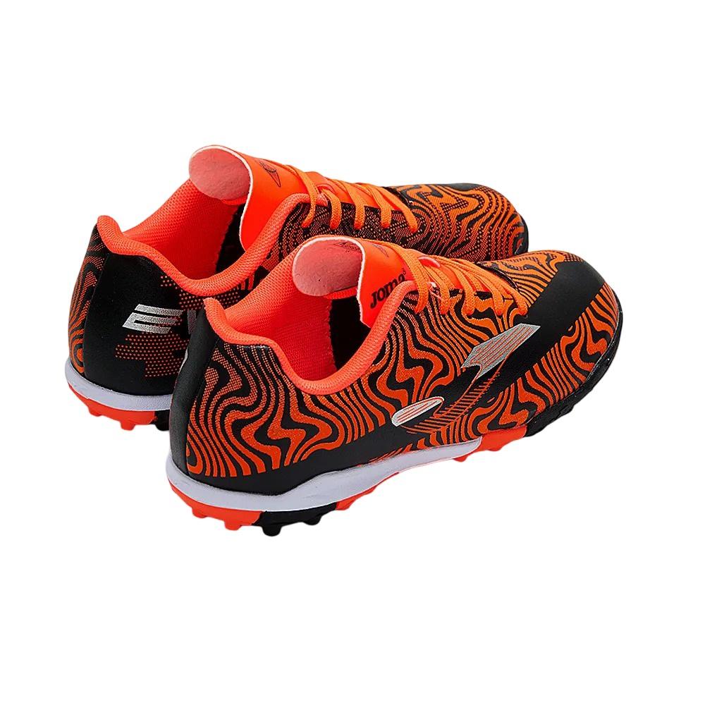 ZAPATILLA FUTBOL TURF KIDS EVOLUTION NARANJO NEGRO JOMA - 6