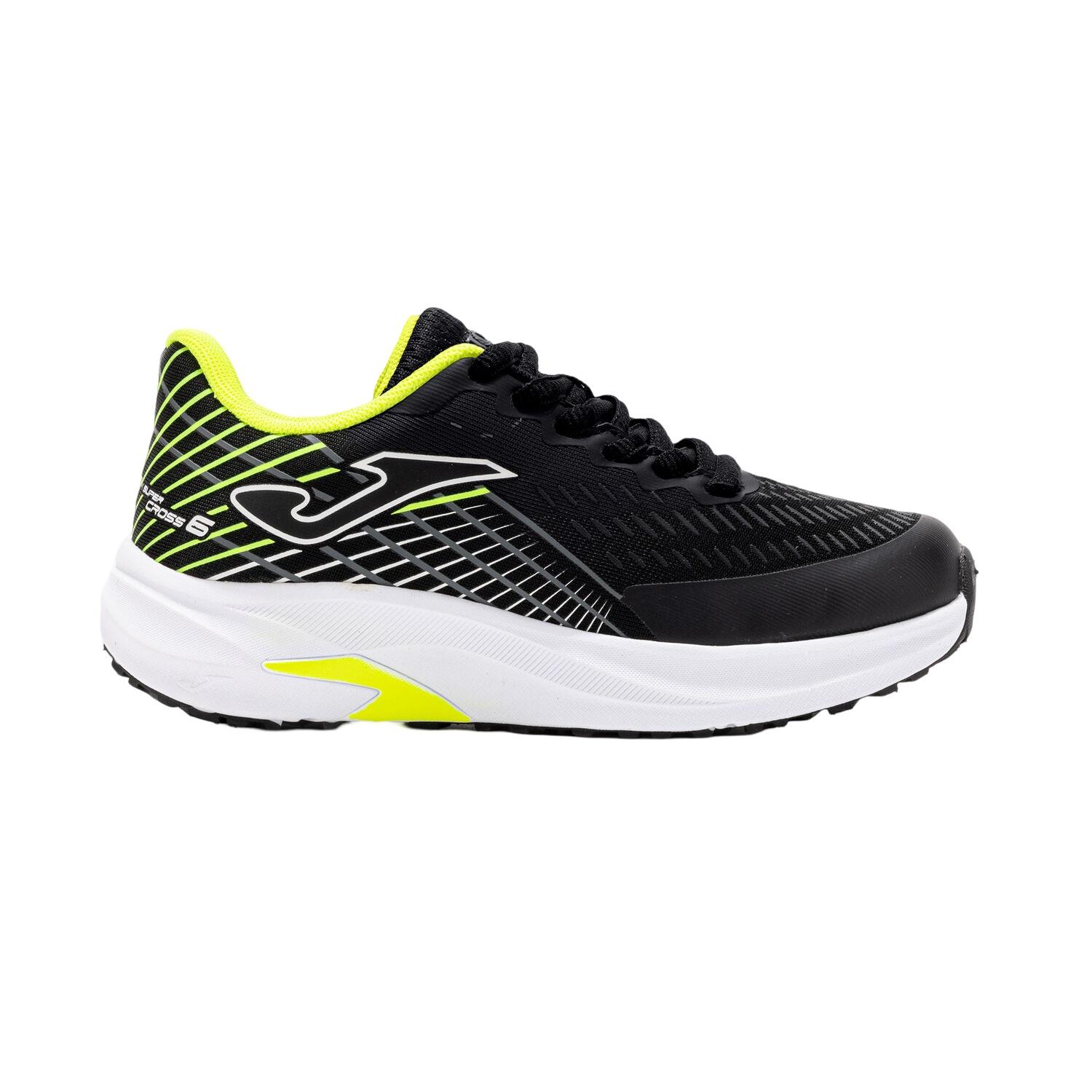 ZAPATILLA RUNNING KIDS SUPER CROSS NEGRO JOMA - 1