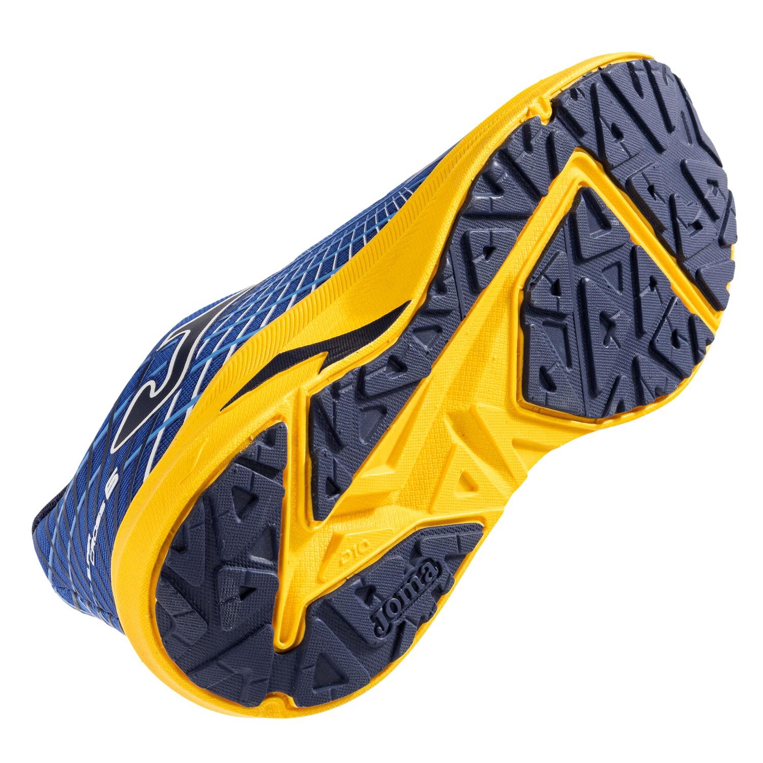 ZAPATILLA RUNNING KIDS SUPER CROSS AZUL AMARILLO JOMA - 4
