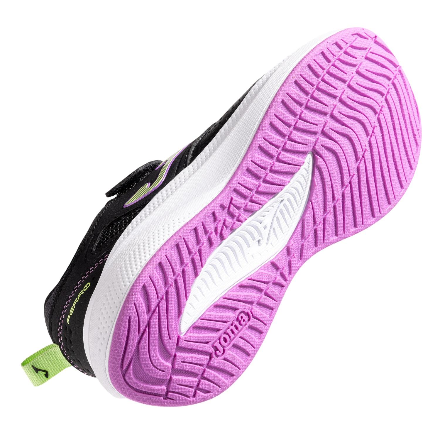 ZAPATILLA RUNNING KIDS FERRO JR NEGRO ROSA JOMA - 4
