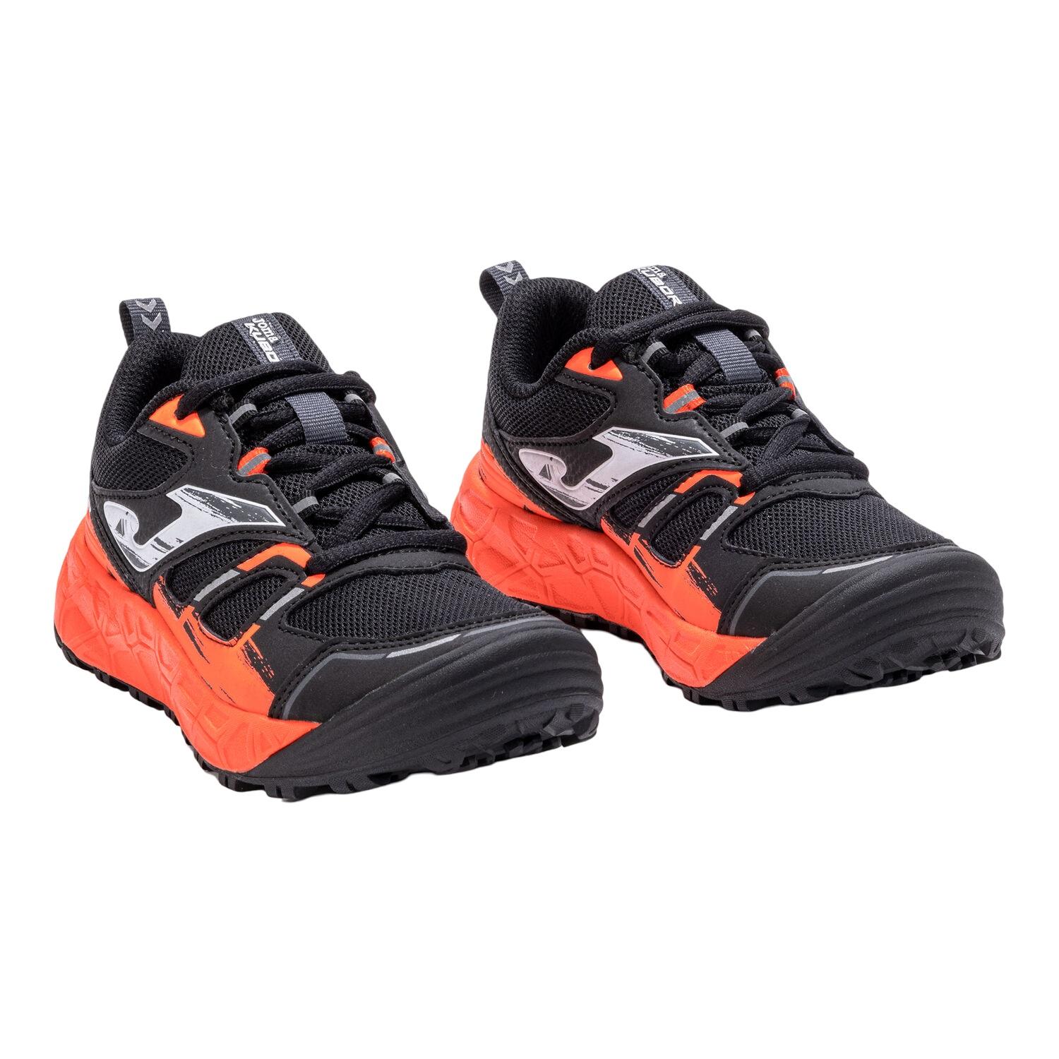 ZAPATILLA TRAIL RUNNING KIDS KUBOR NEGRO NARANJO JOMA - 2