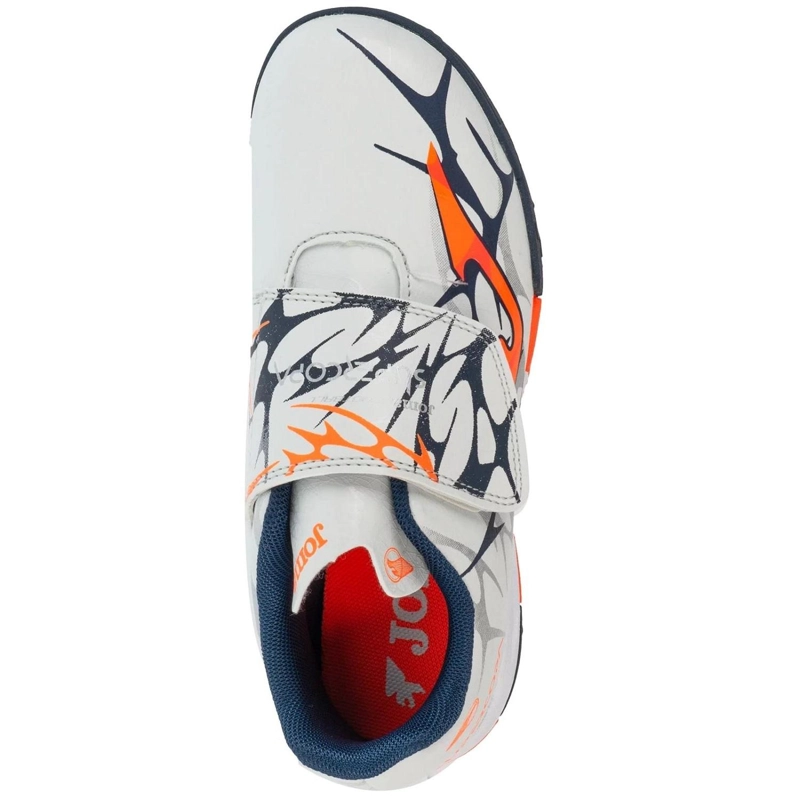 ZAPATILLA FUTBOL TURF KIDS SUPERCOPA JR BLANCO NARANJO JOMA - 3