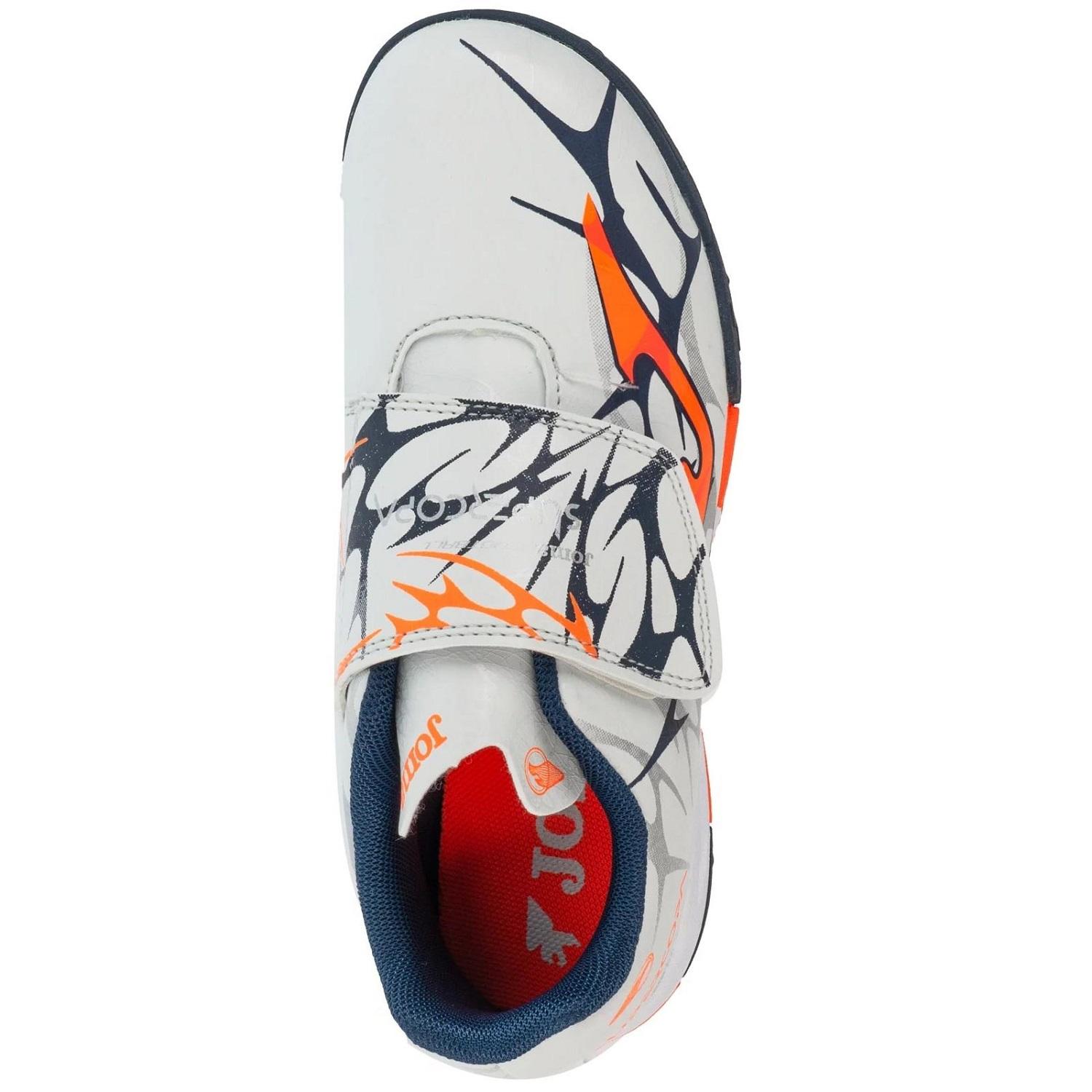 ZAPATILLA FUTBOL TURF KIDS SUPERCOPA JR BLANCO NARANJO JOMA - 3