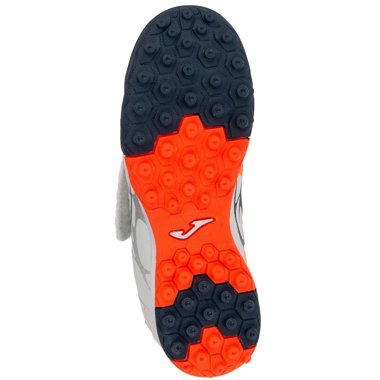 ZAPATILLA FUTBOL TURF KIDS SUPERCOPA JR BLANCO NARANJO JOMA - 4