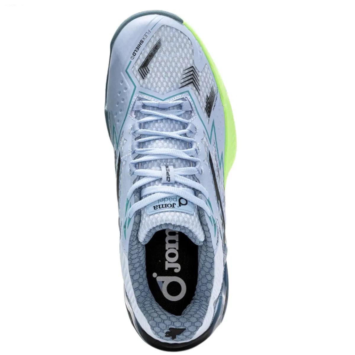 ZAPATILLA PADEL HOMBRE OPEN CELESTE FLUOR JOMA - 3
