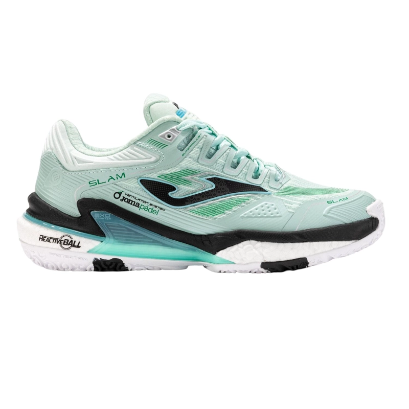 ZAPATILLA PADEL MUJER SLAM 25 TURQUESA JOMA - 1