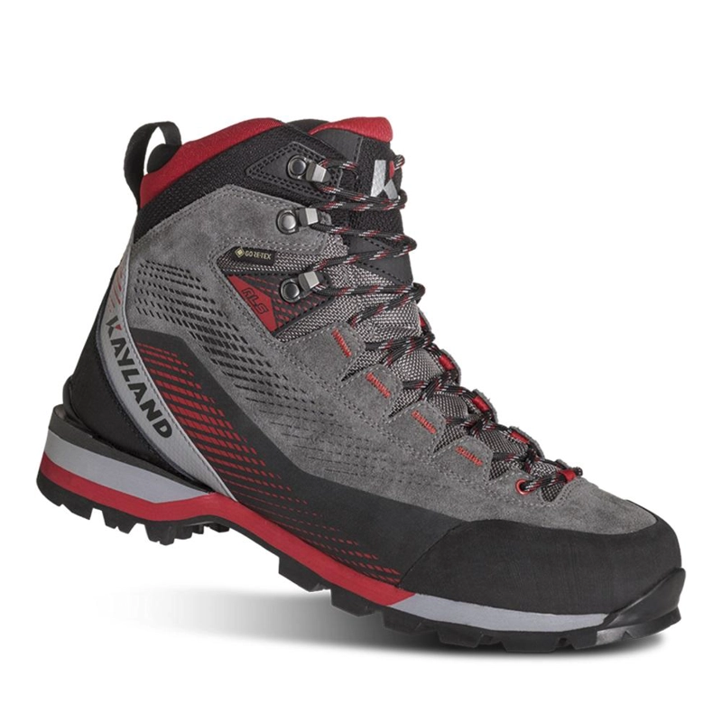 BOTIN TREKKING HOMBRE GRAND TOUR GRIS ROJO KAYLAND - 1