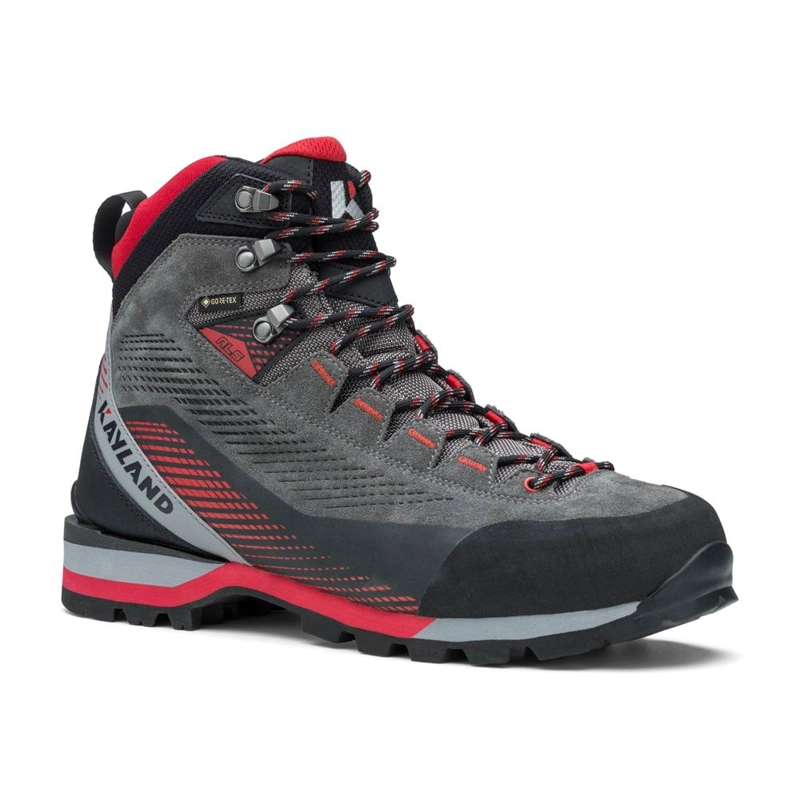 BOTIN TREKKING HOMBRE GRAND TOUR GRIS ROJO KAYLAND - 2