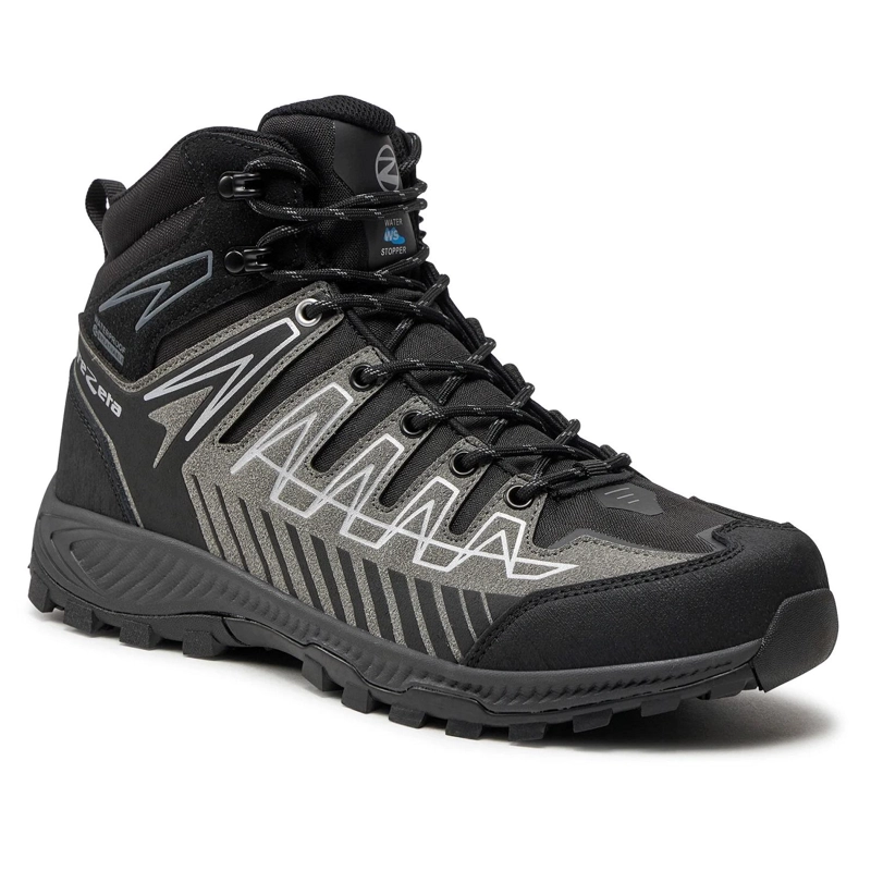 ZAPATILLA OUTDOOR HOMBRE THUNDER MID NEGRO GRIS TREZETAETA - 2
