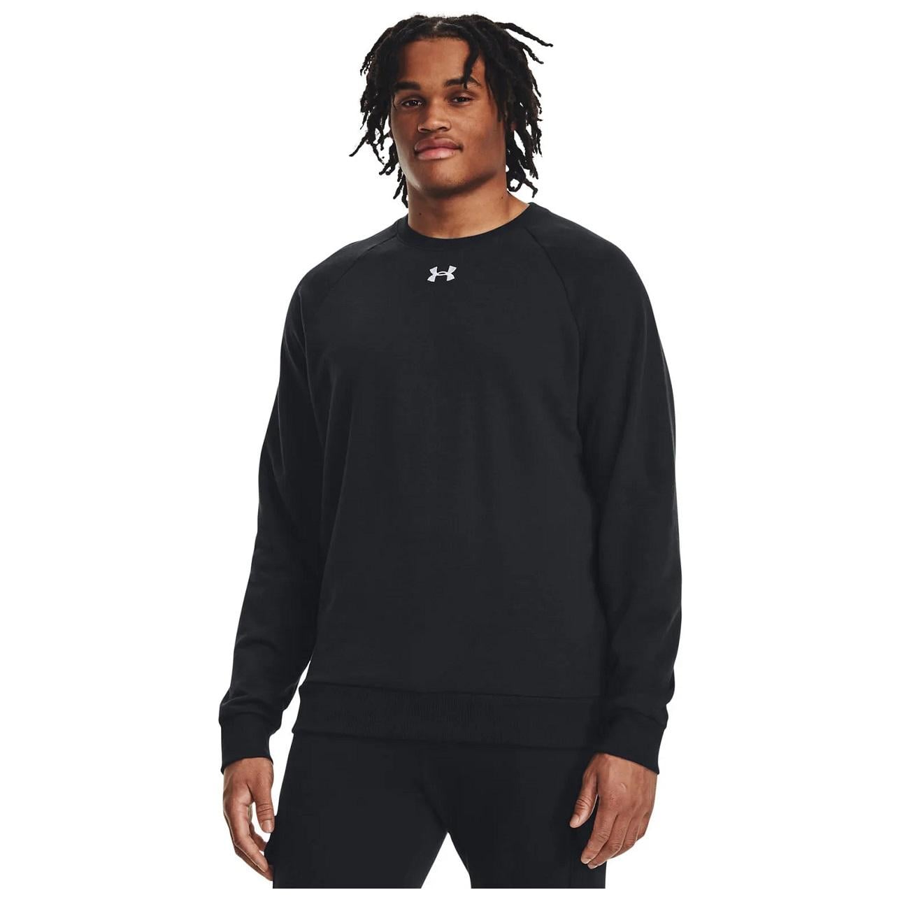 POLERÓN RIVAL FLEECE CREW EN COLOR NEGRO UNDER ARMOUR - 3