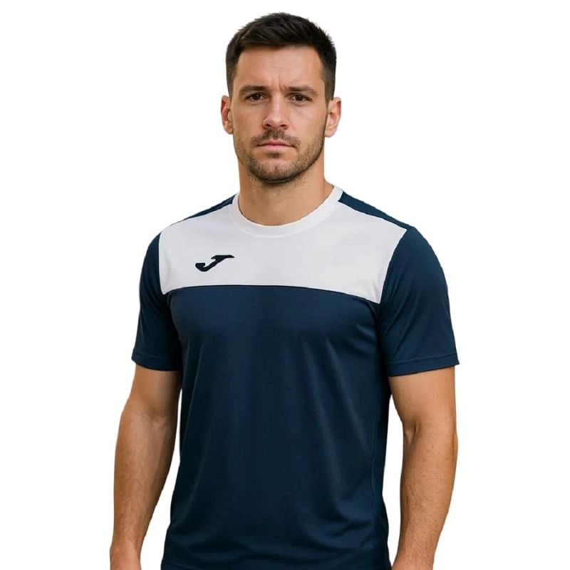 POLERA DEPORTIVA HOMBRE WINNER AZUL MARINO BLANCO JOMA - 3