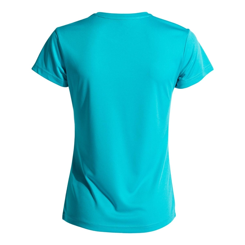 POLERA DEPORTIVA MUJER COMBI TURQUESA FLUOR JOMA - 3