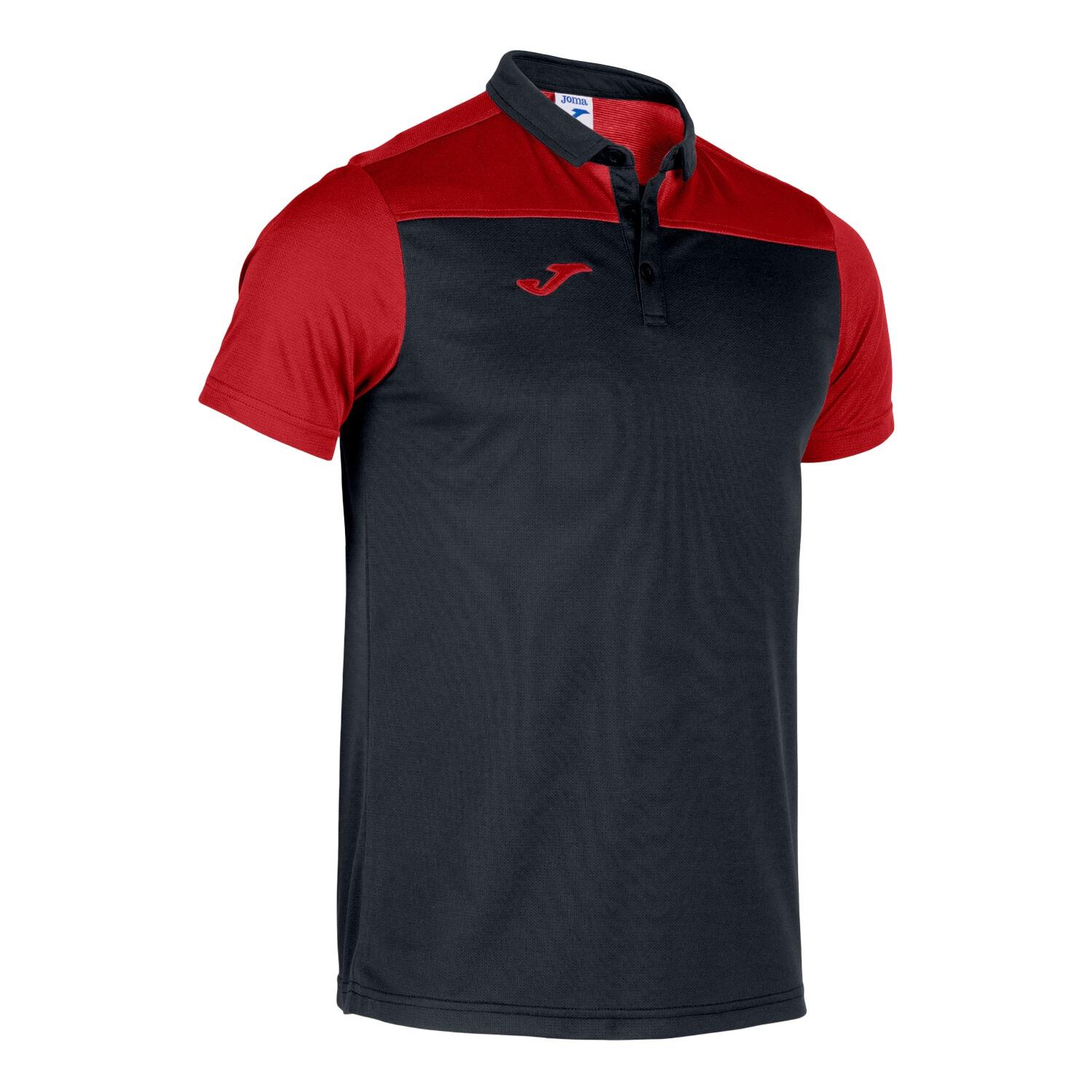 POLERA POLO HOMBRE HOBBY II EN COLOR NEGRO EN COLOR ROJO JOMA - 2