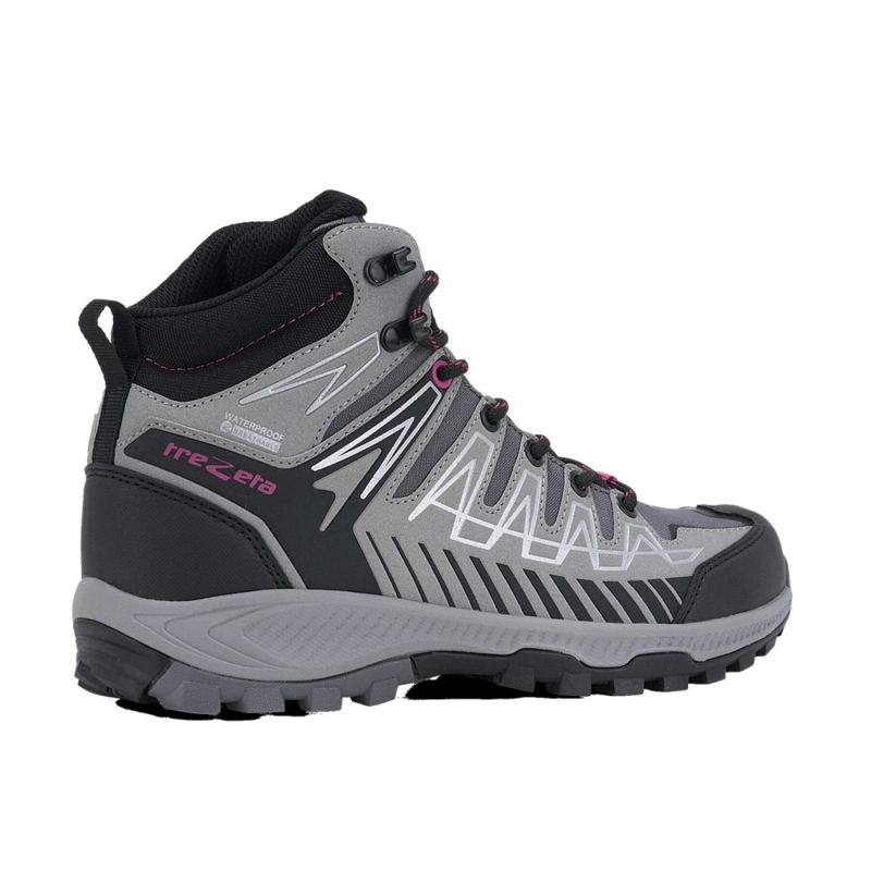 BOTIN OUTDOOR MUJER THUNDER MID GRIS FUCSIA TREZETA - 2
