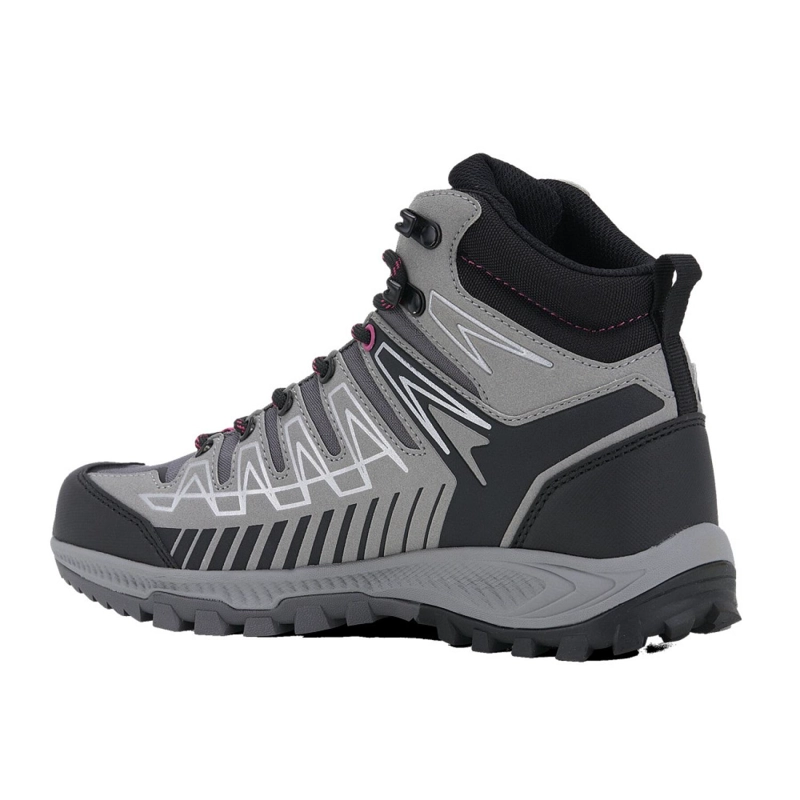 BOTIN OUTDOOR MUJER THUNDER MID GRIS FUCSIA TREZETA - 4