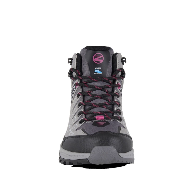 BOTIN OUTDOOR MUJER THUNDER MID GRIS FUCSIA TREZETA - 5