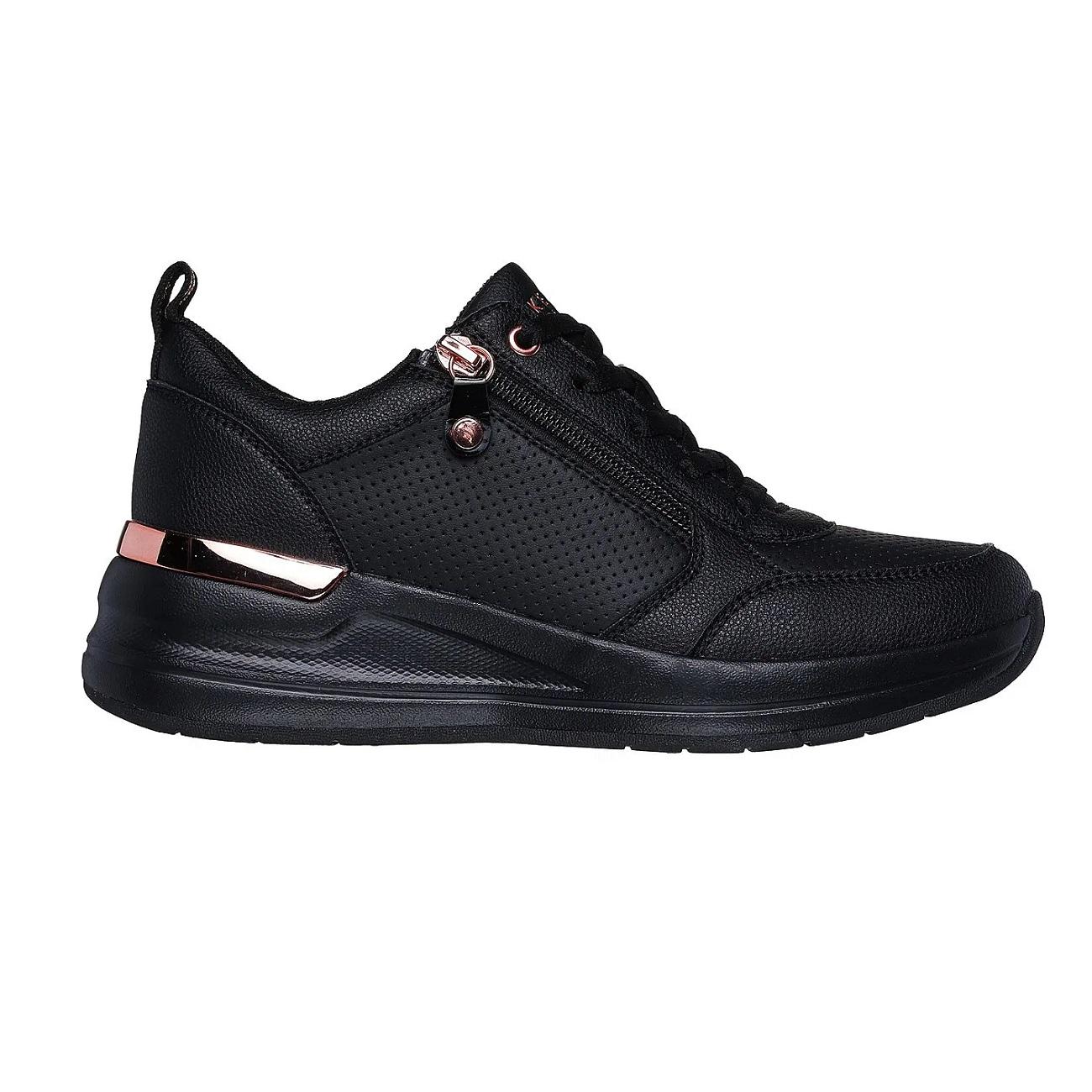 ZAPATILLA MUJER BILLION 2 NEGRO ORO SKECHERS - 1