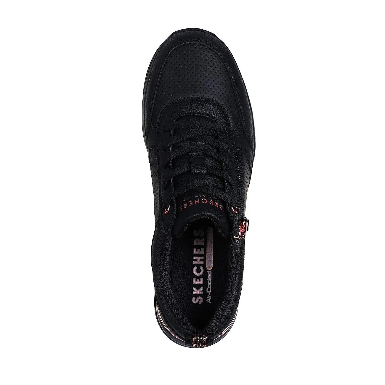 ZAPATILLA MUJER BILLION 2 NEGRO ORO SKECHERS - 3
