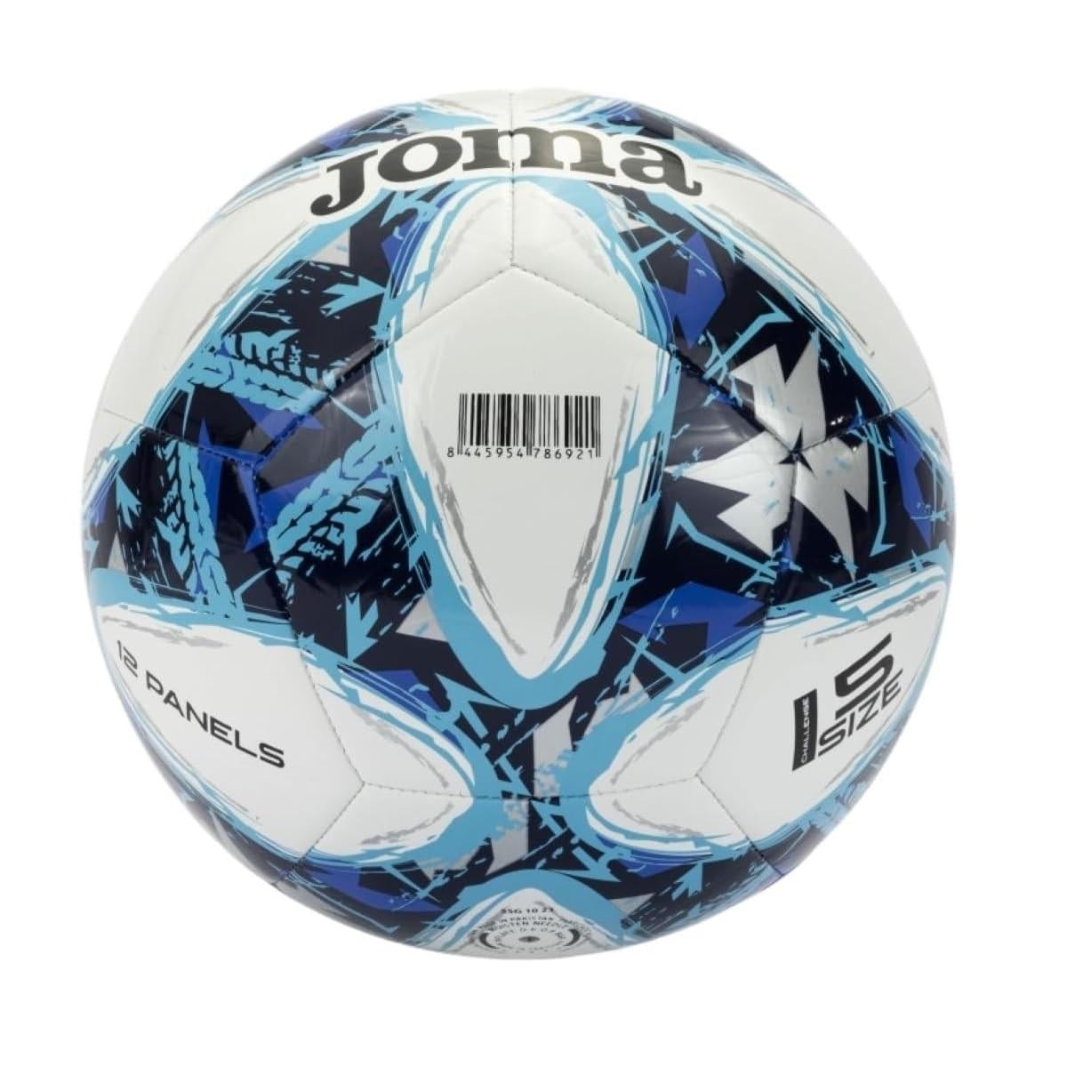 BALON FUTBOL NRO 5 CHALLENGE III BLANCO AZUL JOMA - 2