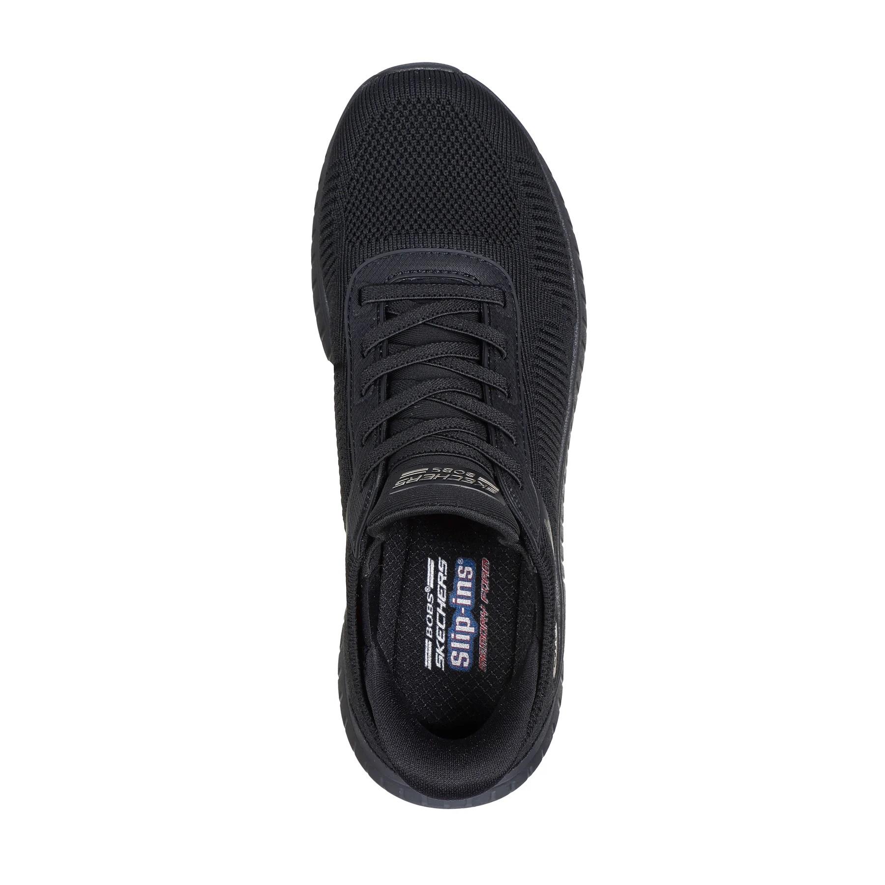ZAPATILLA MUJER BOBS SPORT SQUAD NEGRO SKECHERS - 3