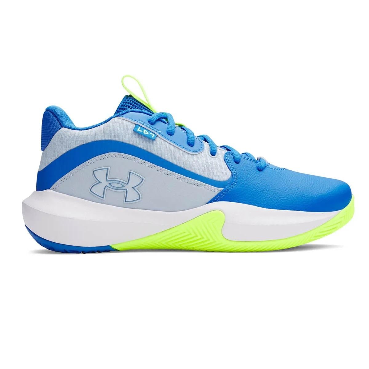 ZAPATILLA BASKETBALL KIDS LOCKDOWN 7 CELESTE UNDER ARMOUR - 1