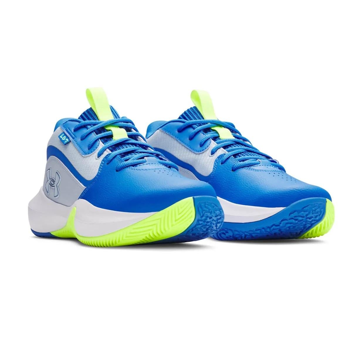 ZAPATILLA BASKETBALL KIDS LOCKDOWN 7 CELESTE UNDER ARMOUR - 2