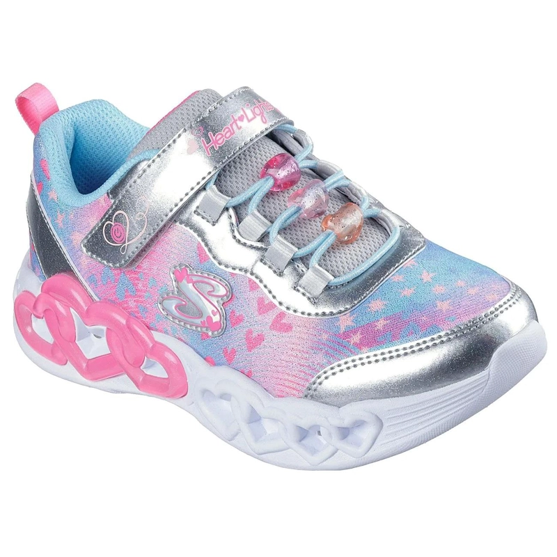 ZAPATILLA KIDS INFINITE HEART LIGHTS ROSA SKECHERS - 2