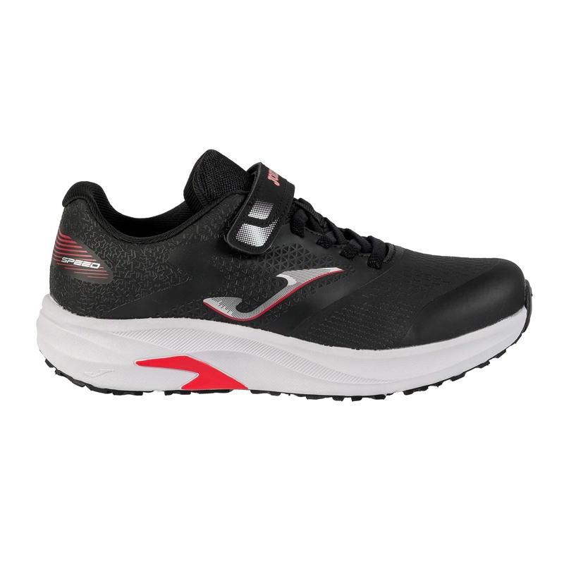 ZAPATILLA RUNNING KIDS SPEED NEGRO ROJO JOMA - 1