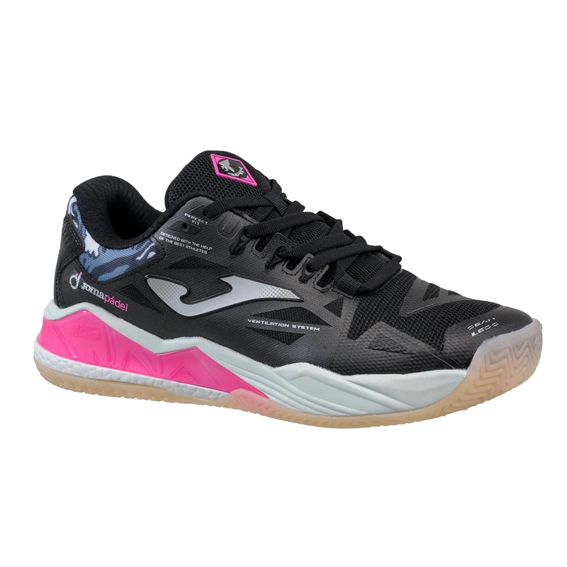 ZAPATILLA PADEL MUJER SPIN 25 NEGRO JOMA - 2