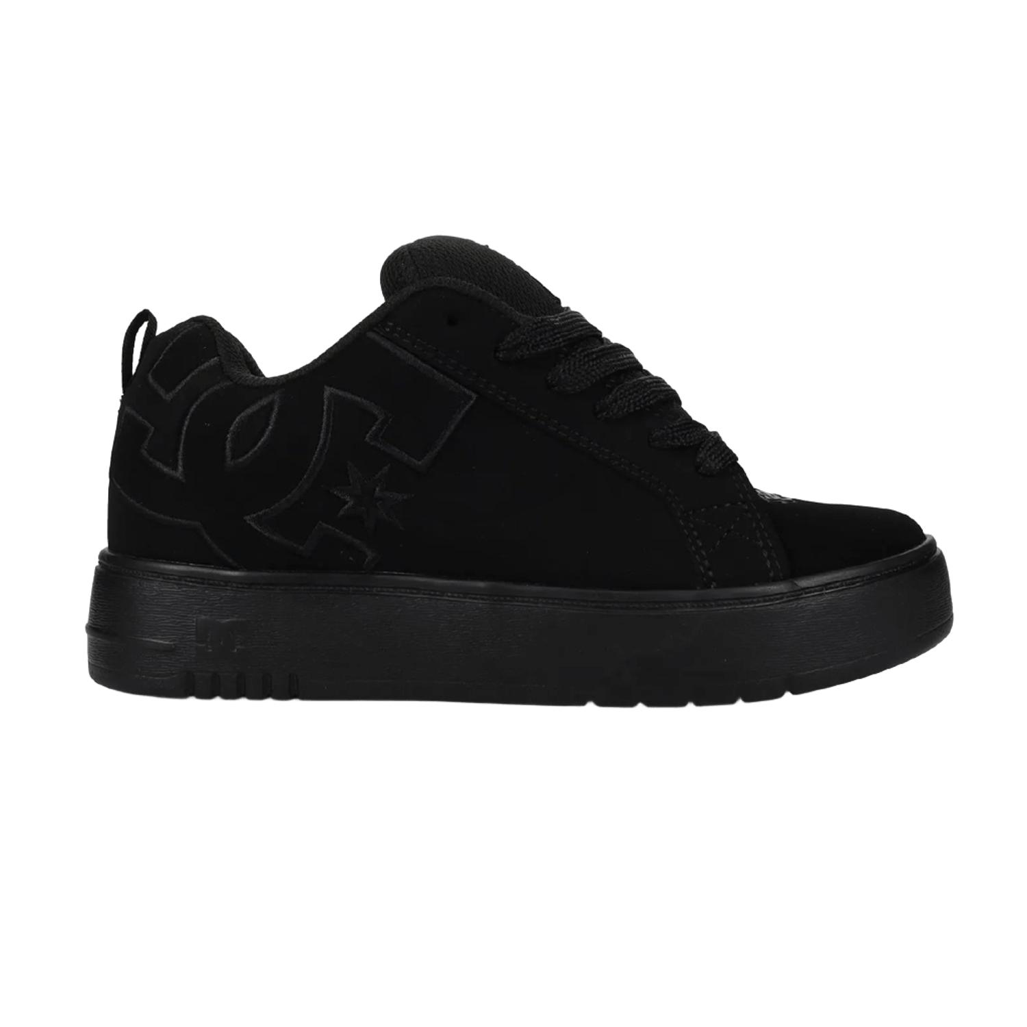 ZAPATILLA MUJER COURT GRAFFIK PLATAFORM NEGRO DC - 1